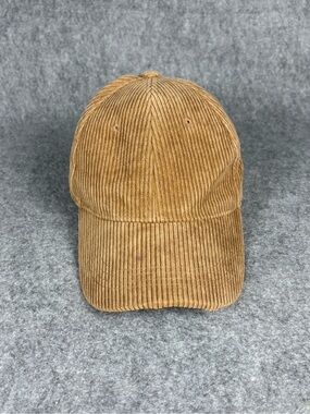 Corduroy Adjustable Dad Hat Tan Beige Strapback